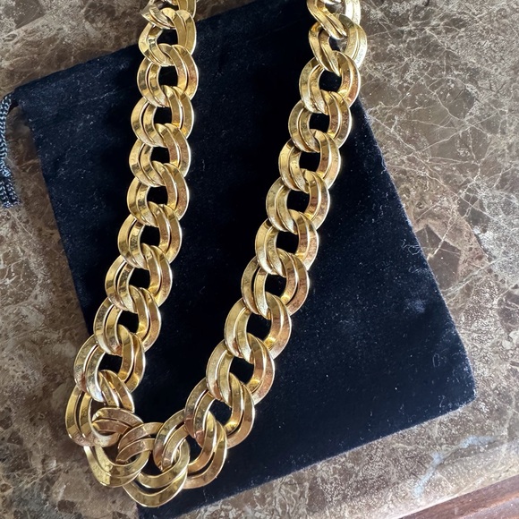 Vintage Jewelry - Vintage Gold Choker Chain Necklace